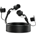 Câble de Recharge Voiture Électrique Type 2 22kw Triphasé Mode 3 Rallonge Cable Recharge Rapide 5m Assuré par PICC Noir