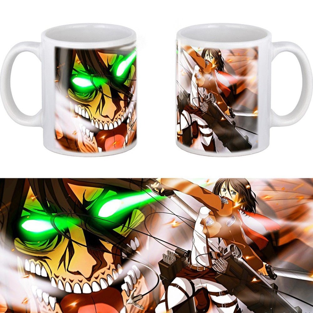 2021 AOT Mikasa & Eren Attack Mug