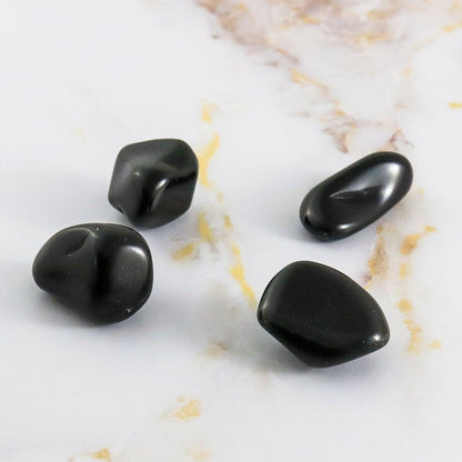 Pierre roulée en Obsidienne argentée